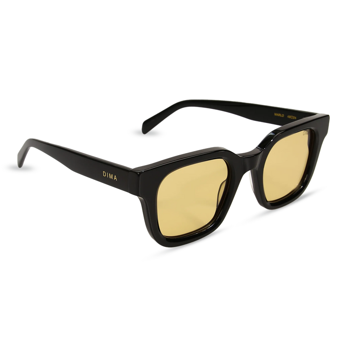 dima sunglass marlo black frame yellow lens 3