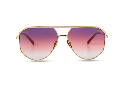 dima sunglass nova gold crystal wine frame triple gradient lens 1