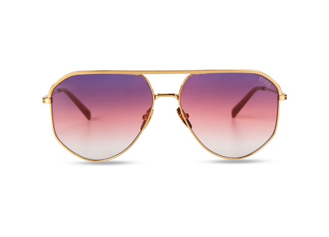 dima sunglass nova gold crystal wine frame triple gradient lens 1