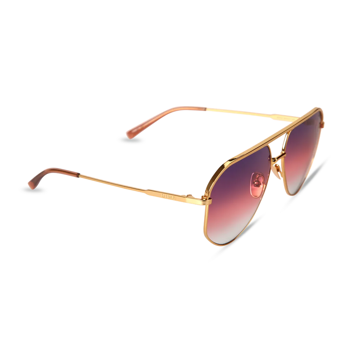 dima sunglass nova gold crystal wine frame triple gradient lens 2
