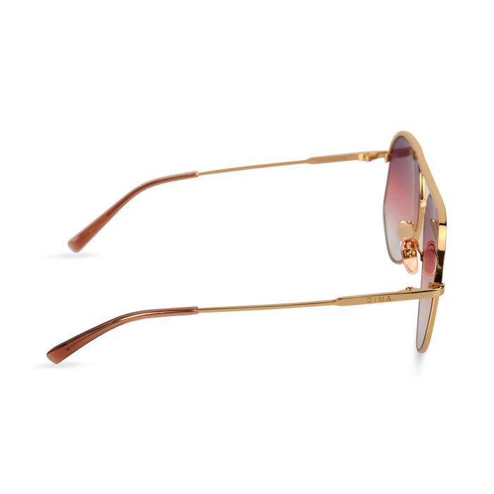dima sunglass nova gold crystal wine frame triple gradient lens 3