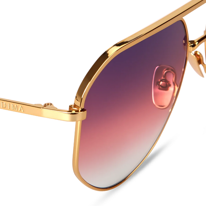 dima sunglass nova gold crystal wine frame triple gradient lens 4