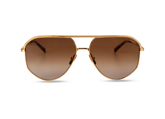 dima sunglass nova gold tortoise frame brown gradient lens 1