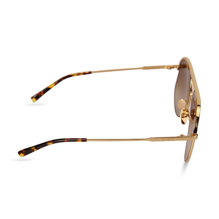 dima sunglass nova gold tortoise frame brown gradient lens 3
