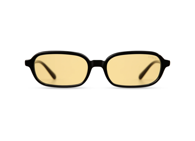 dima sunglass rikki black frame yellow lens 1