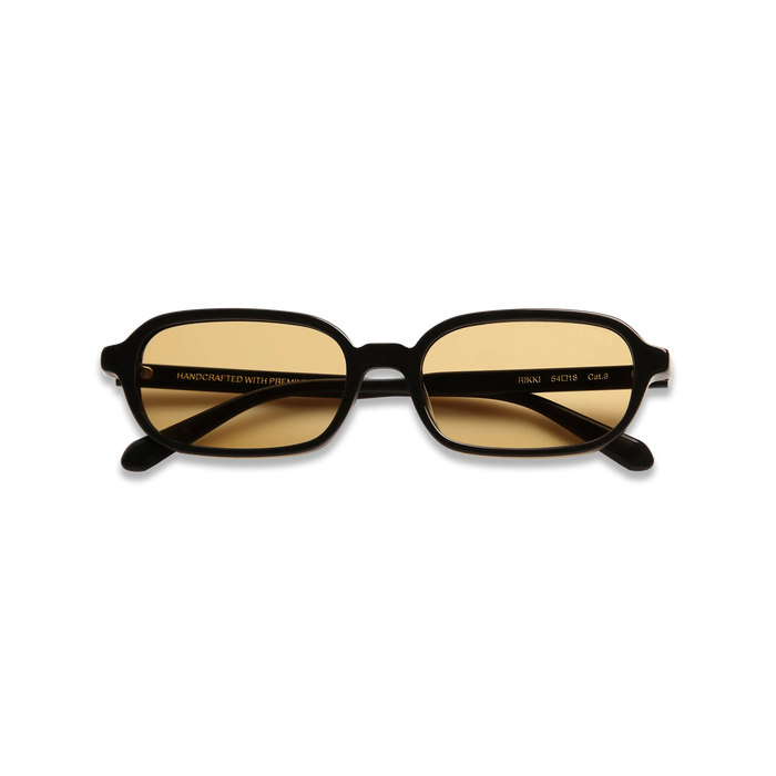 dima sunglass rikki black frame yellow lens 2