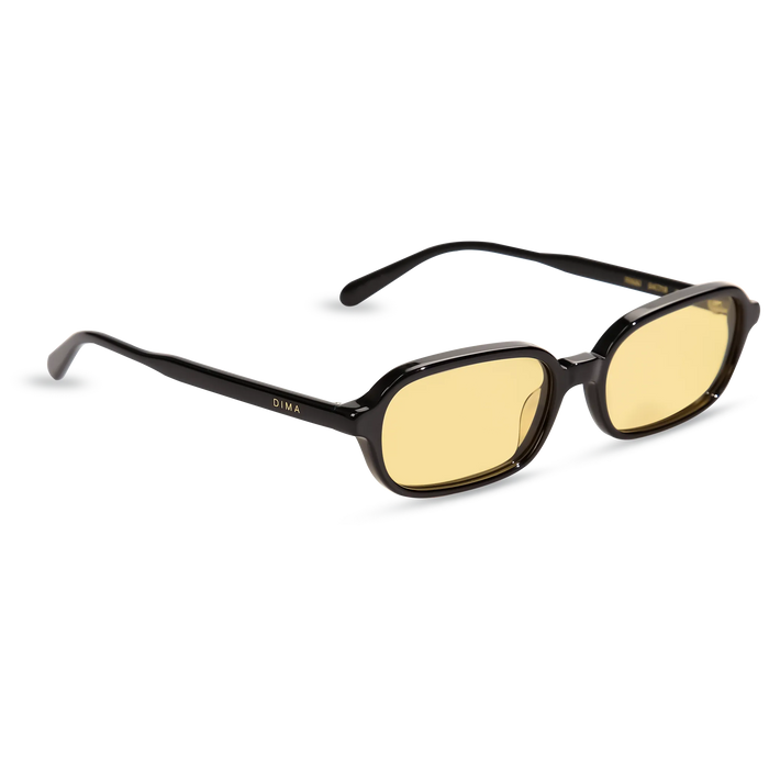dima sunglass rikki black frame yellow lens 3