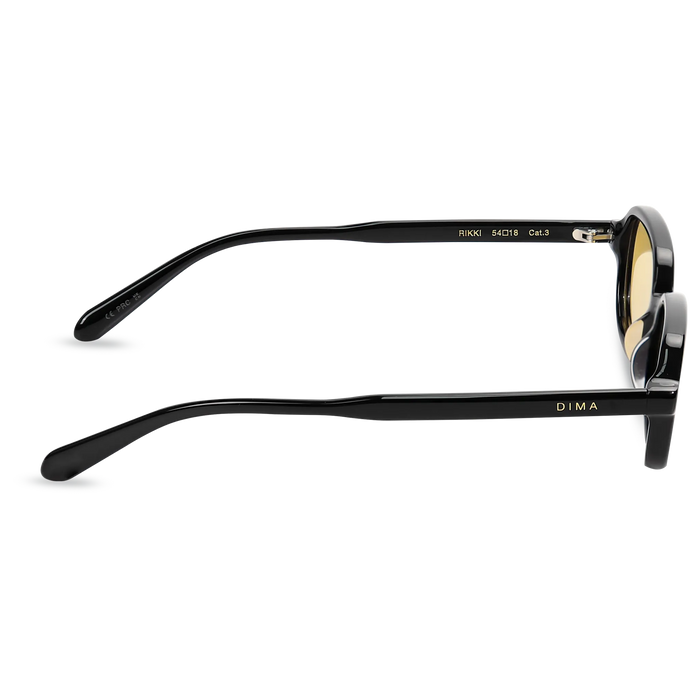 dima sunglass rikki black frame yellow lens 4