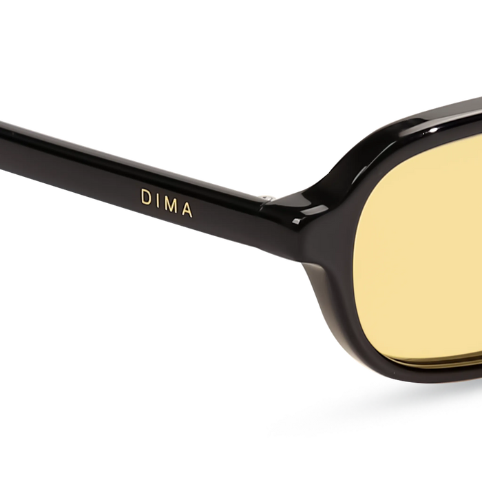 dima sunglass rikki black frame yellow lens 5