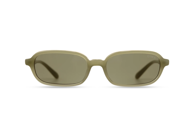 dima sunglass rikki milky light olive frame olive lens 1