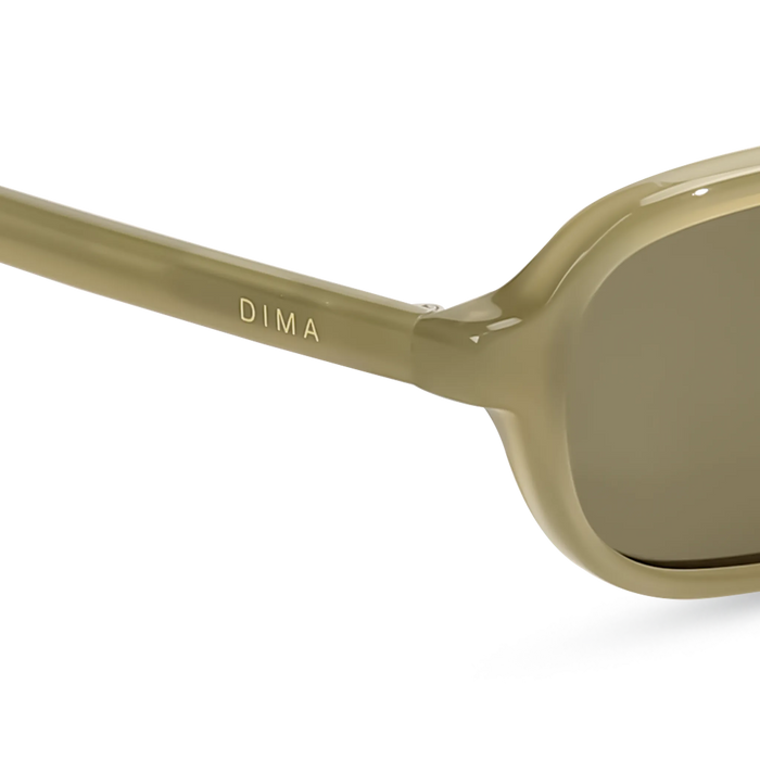 dima sunglass rikki milky light olive frame olive lens 5