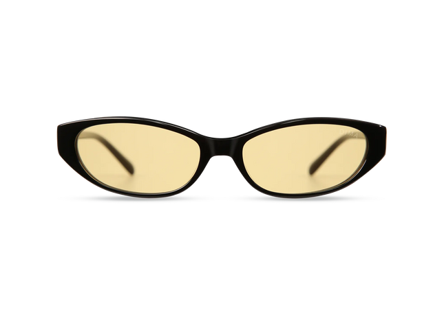 dima sunglass sammi black frame yellow lens 1