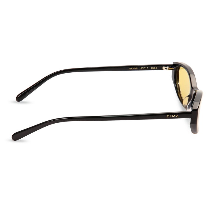 dima sunglass sammi black frame yellow lens 4