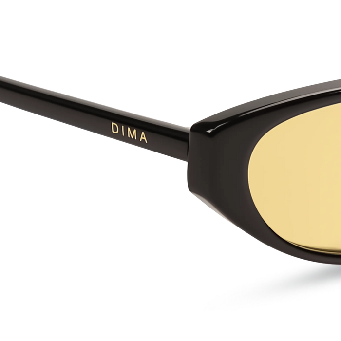 dima sunglass sammi black frame yellow lens 5
