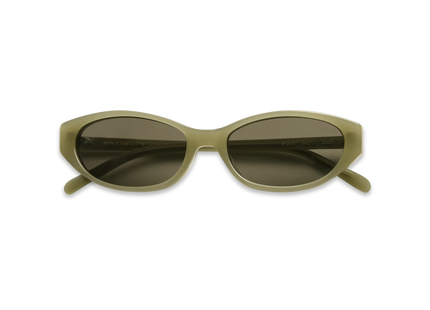 dima sunglass sammi milky light olive frame olive lens 2