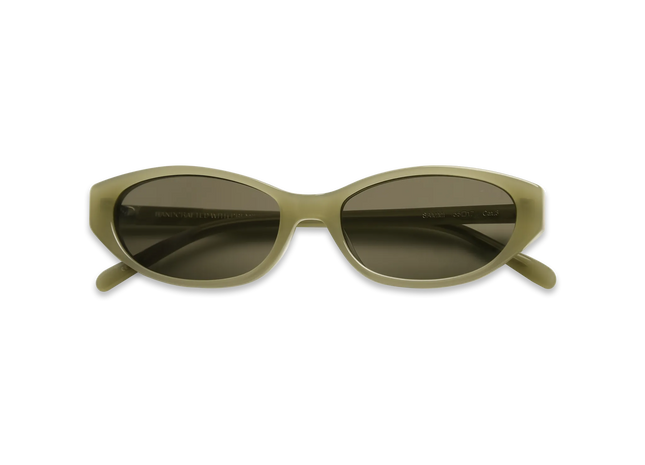 dima sunglass sammi milky light olive frame olive lens 2
