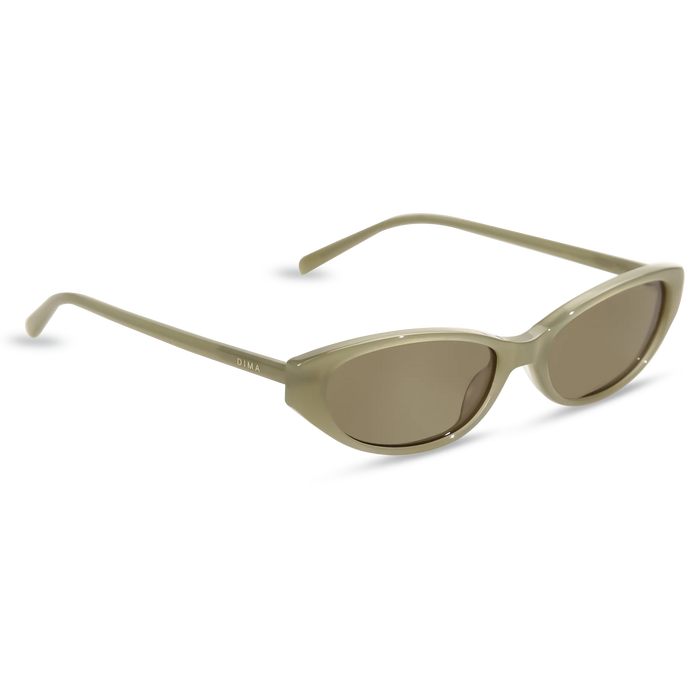 dima sunglass sammi milky light olive frame olive lens 3