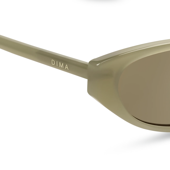 dima sunglass sammi milky light olive frame olive lens 5