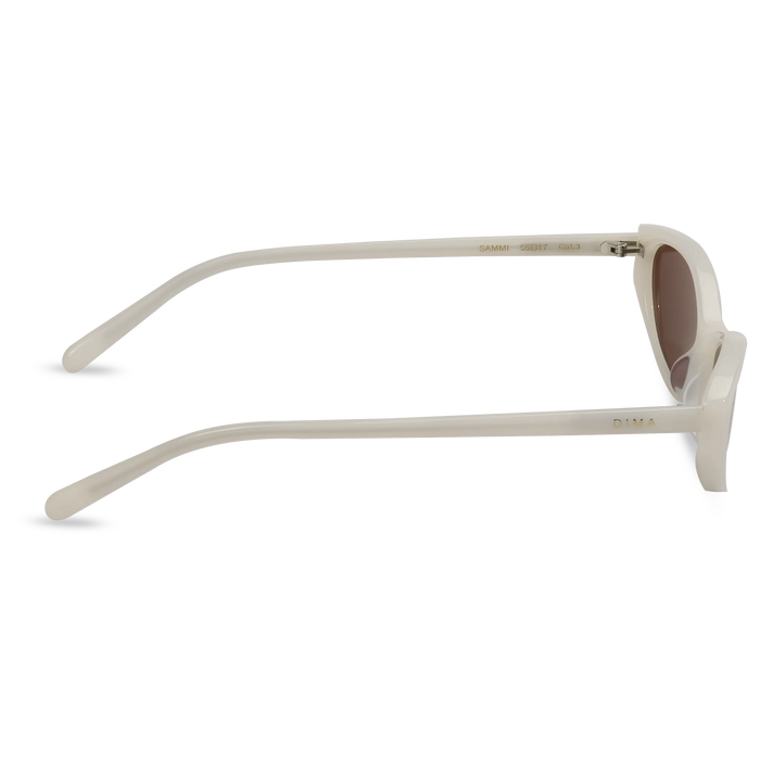 dima sunglass sammi milky white frame brown lens 4