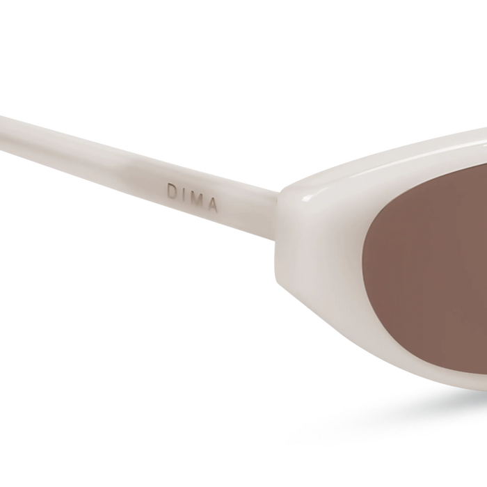 dima sunglass sammi milky white frame brown lens 5