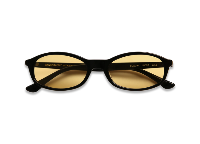dima sunglass sundra black frame yellow lens 2