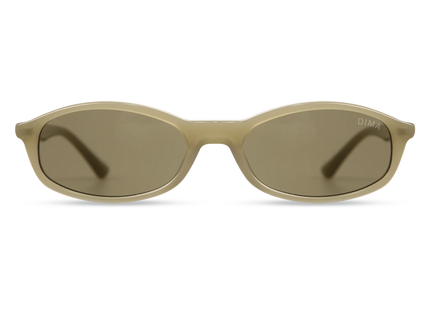 dima sunglass sundra milky light olive frame olive lens 1