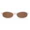 dima sunglass sundra milky white frame brown lens 1