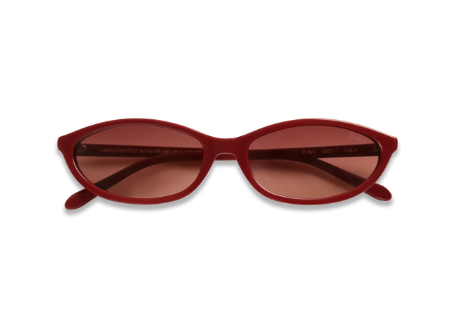  dina burgundy frame wine Gradient Lens 2