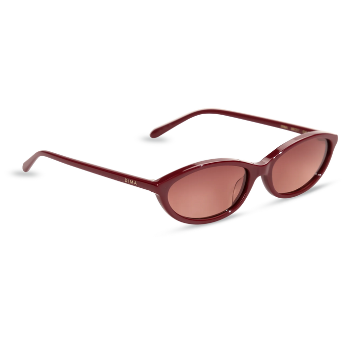  dina burgundy frame wine Gradient Lens 3