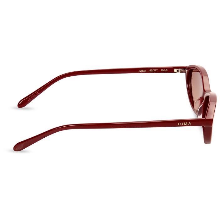  dina burgundy frame wine Gradient Lens 4