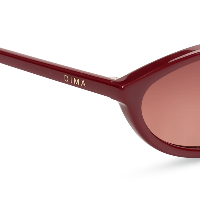  dina burgundy frame wine Gradient Lens 5