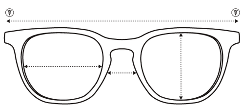 Glass Frame Size Icon