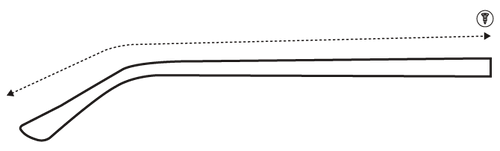 Glass Temple Length Icon